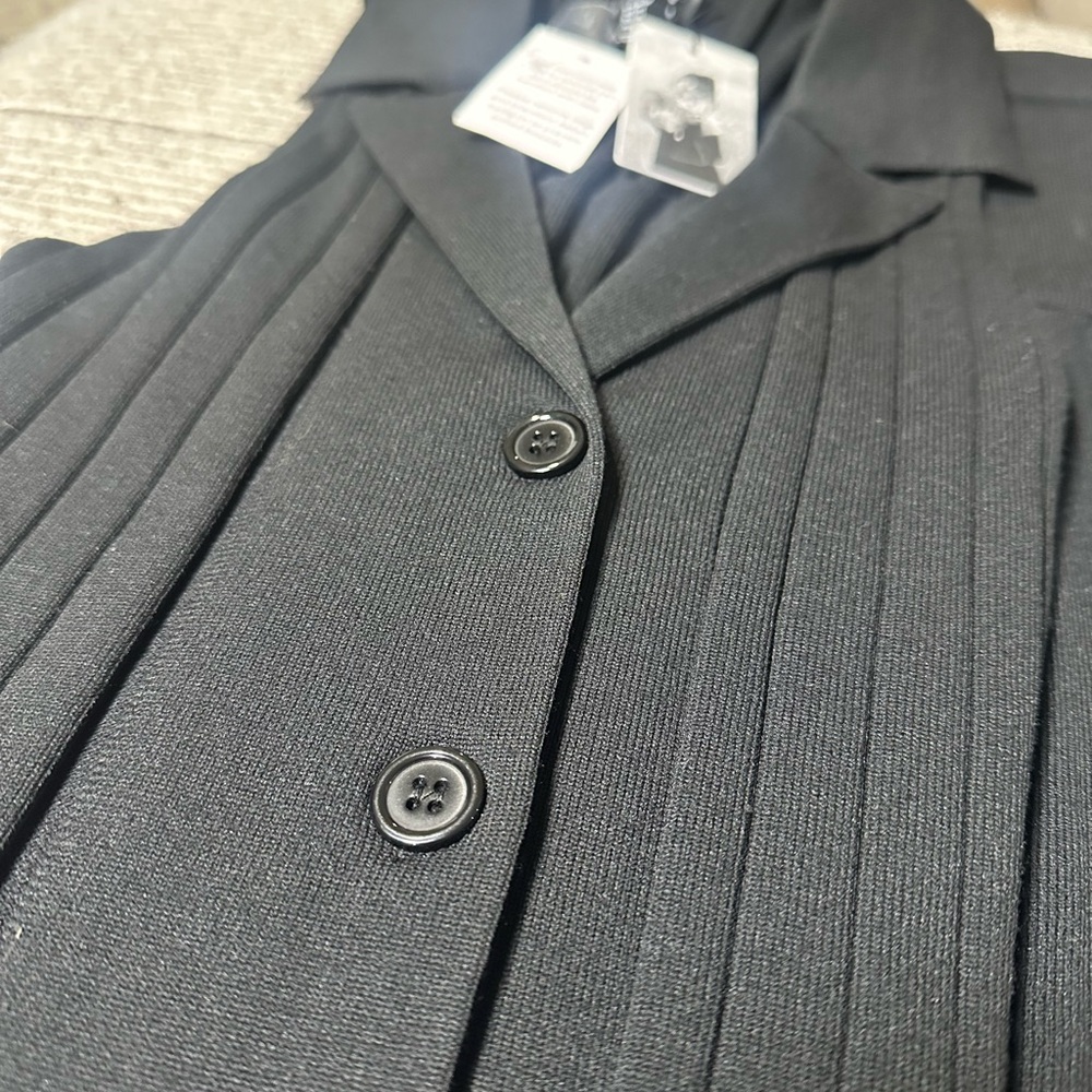 SOLD Sincerely Jules Black Pleated Mini Set - Picture 4 of 6
